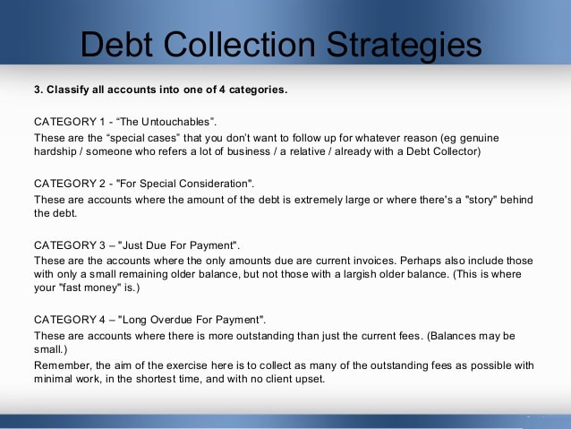 Debt Collection Strategic 